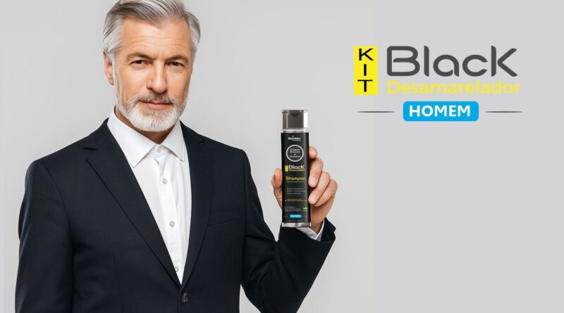 Kit Black Homem - Shampoo - Imagem gerada por IA