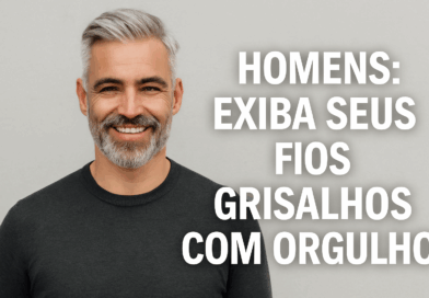 Homens: Exiba seus fios grisalhos com orgulho Homens exiba seus fios grisalhos com orgulho - Imagem gerada por IA