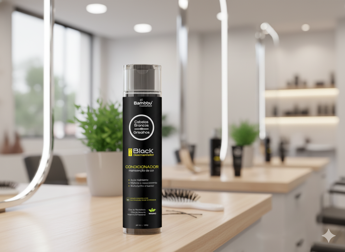 Condicionador Kit Black Desamarelador Salão de Beleza