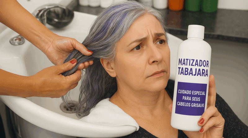 Mulher_cabelos_manchados_matizador - Imagem gerada por IA.