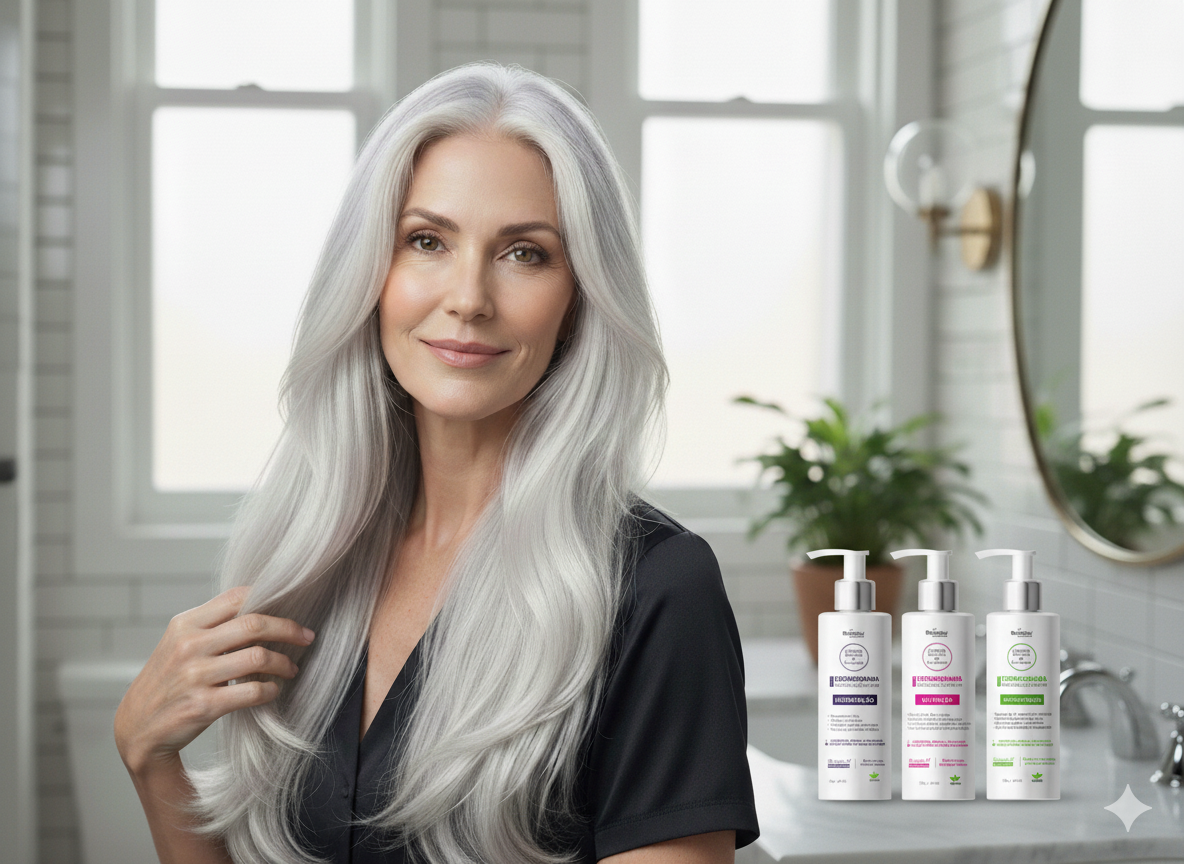 Mulher grisalha kit cronograma - imagem gerada por IA