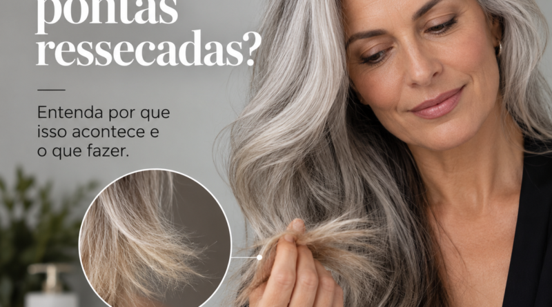 Pontas ressecadas no cabelo grisalho: o que fazer